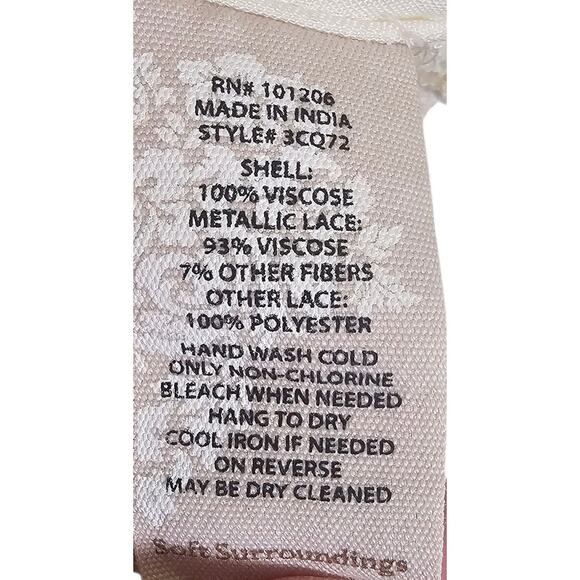 Soft Surroundings Ivory White Sydney Button Up Lagenlook Boho Tunic Top - Picture 7 of 7